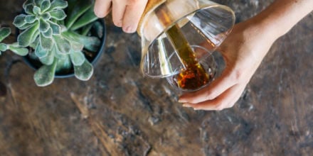 Chemex eingiessen