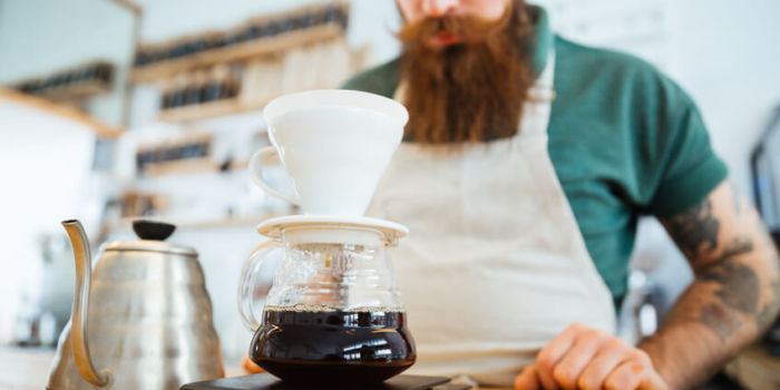 Kaffeewasser aufgießen