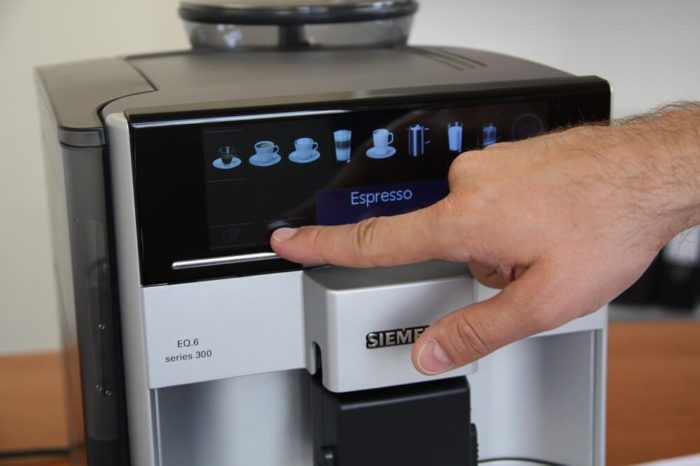Kaffeevollautomaten Test Siemens Display Bedienung