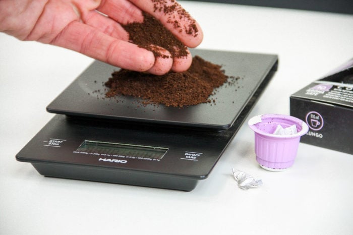 Kaffeekapsel enthaltener gemahlener Kaffee