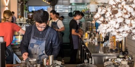 Barista in Cafe