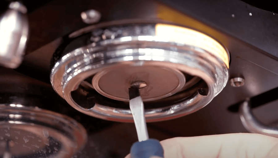 Duschsieb der Siebträgermaschine