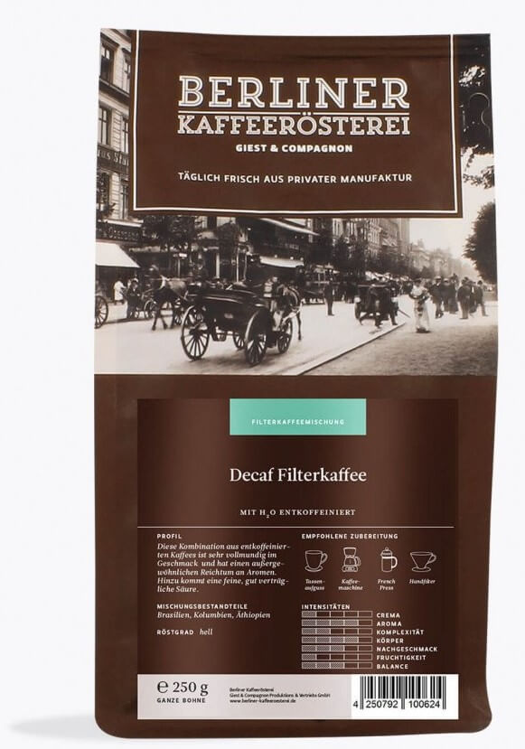 Berliner Kaffeerösterei Filterkaffee Decaf