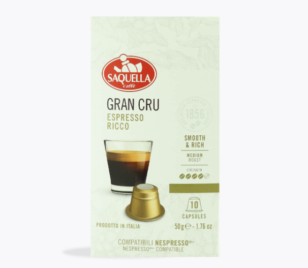 Saquella Bar ITALIA Gran Cru 100% Arabica 10 Kapseln