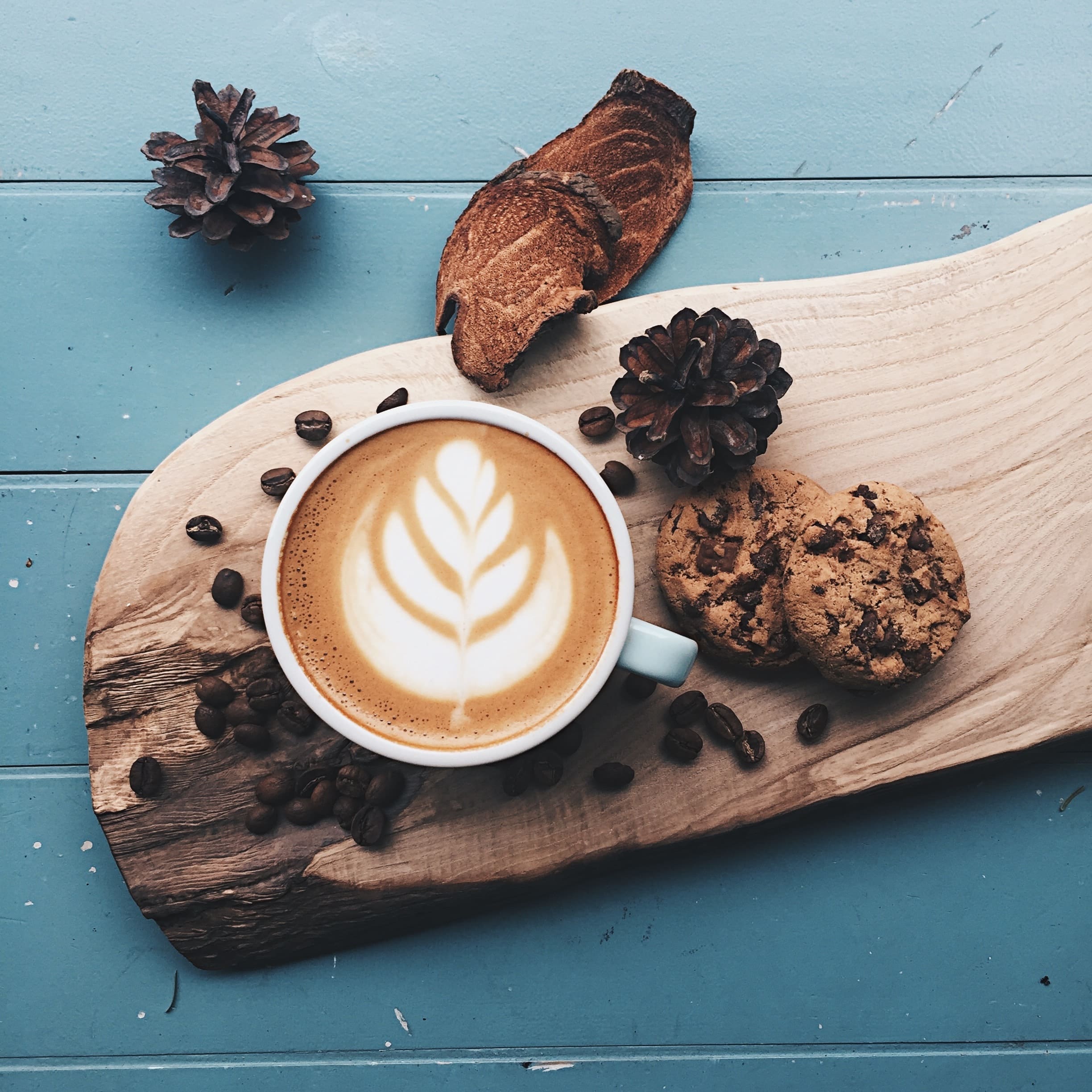 Cappuccino mit Latte Art