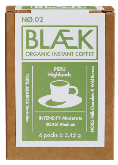Blaek Coffee Bio No. 2 Peru Box Instantkaffee